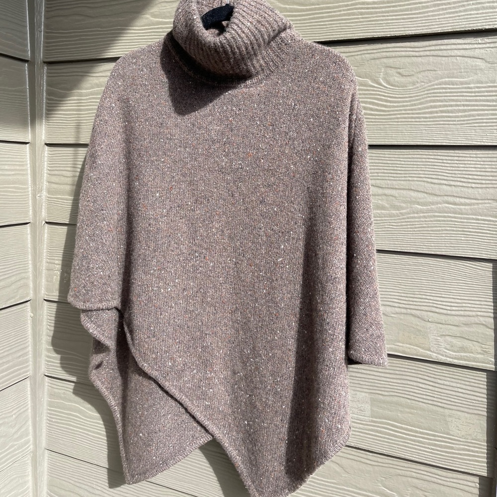 JOIE 100%CASHMERE PONCHO.BROWN.SIZE M/L